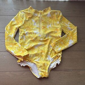 Carter's Yellow Floral Kids One Piece Swimsuit